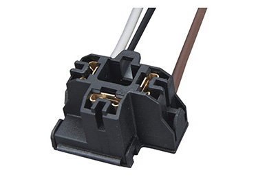 H4彎 帶鎖耐高溫燈座